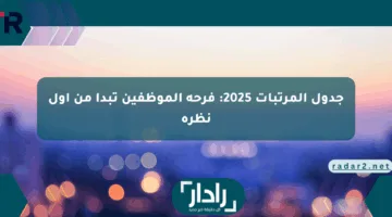 جدول المرتبات 2025: فرحة الموظفين تبدأ من أول نظرة